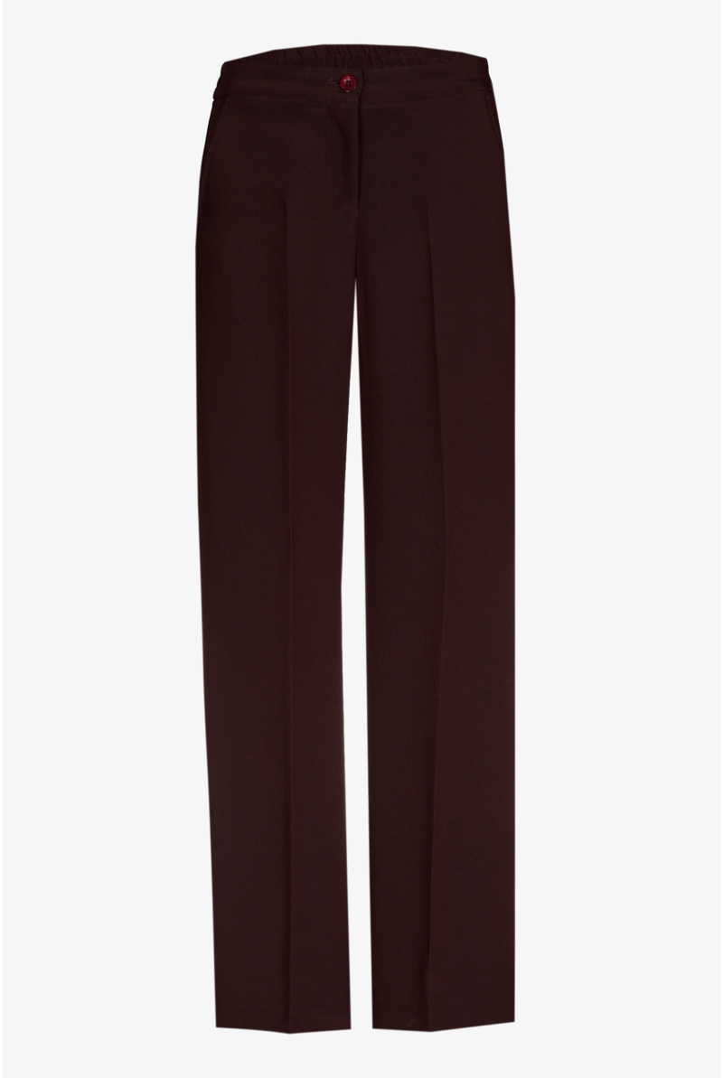 Geklede broek met wijde pijpen