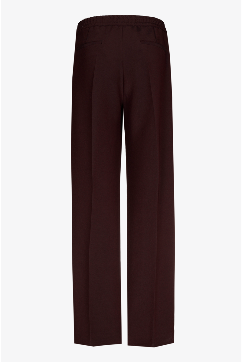 Geklede broek met wijde pijpen