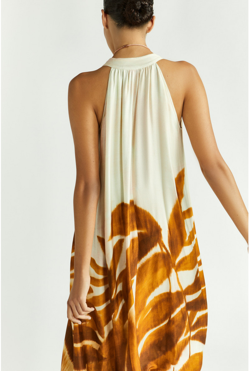 Halterjurk met print