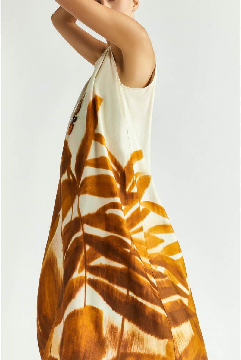 Halterjurk met print