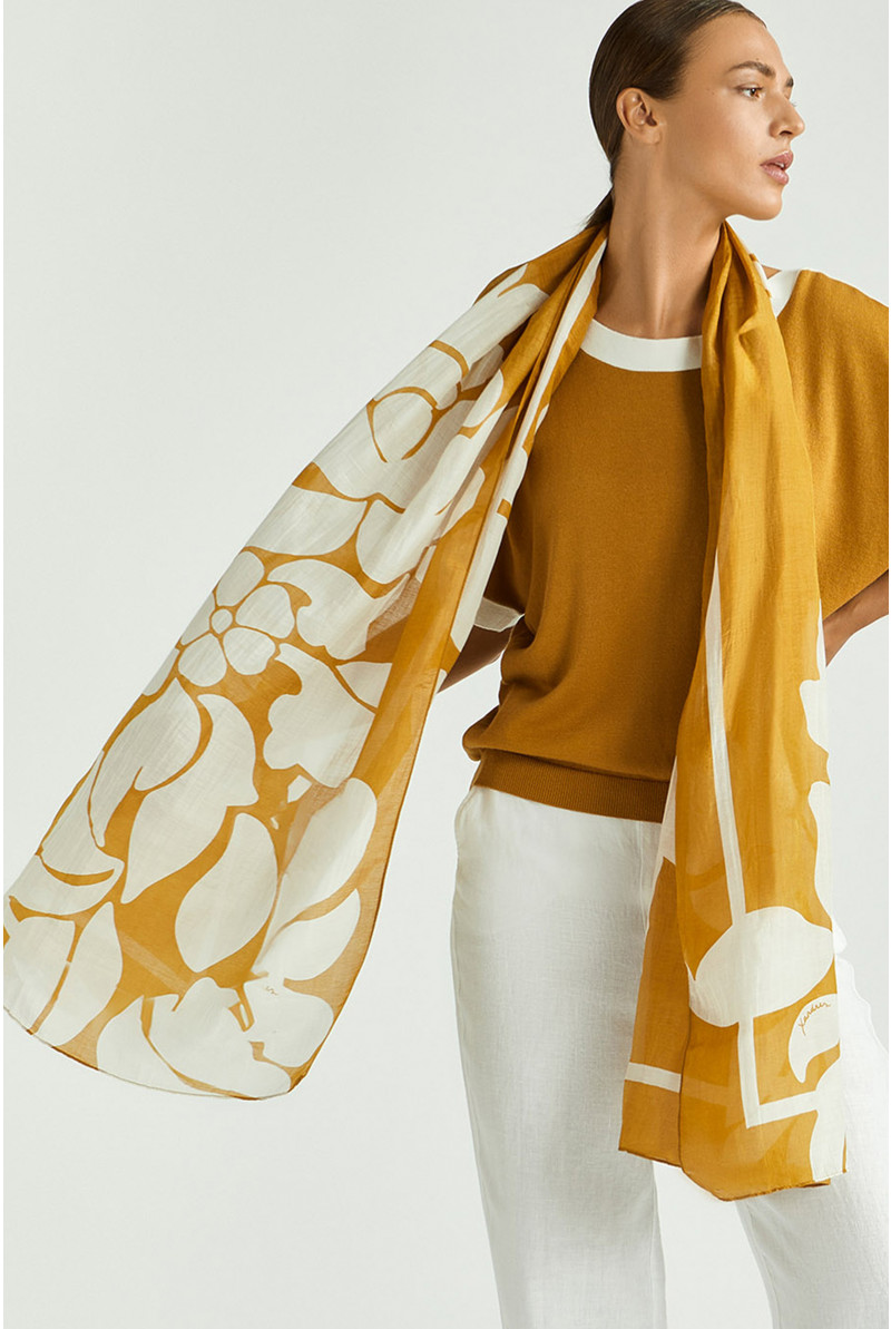 Sjaal met ornament print