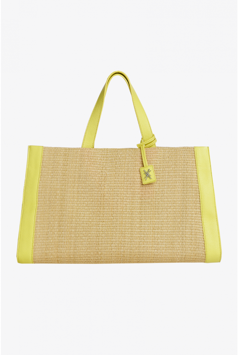 Sac à main élégant avec raphia