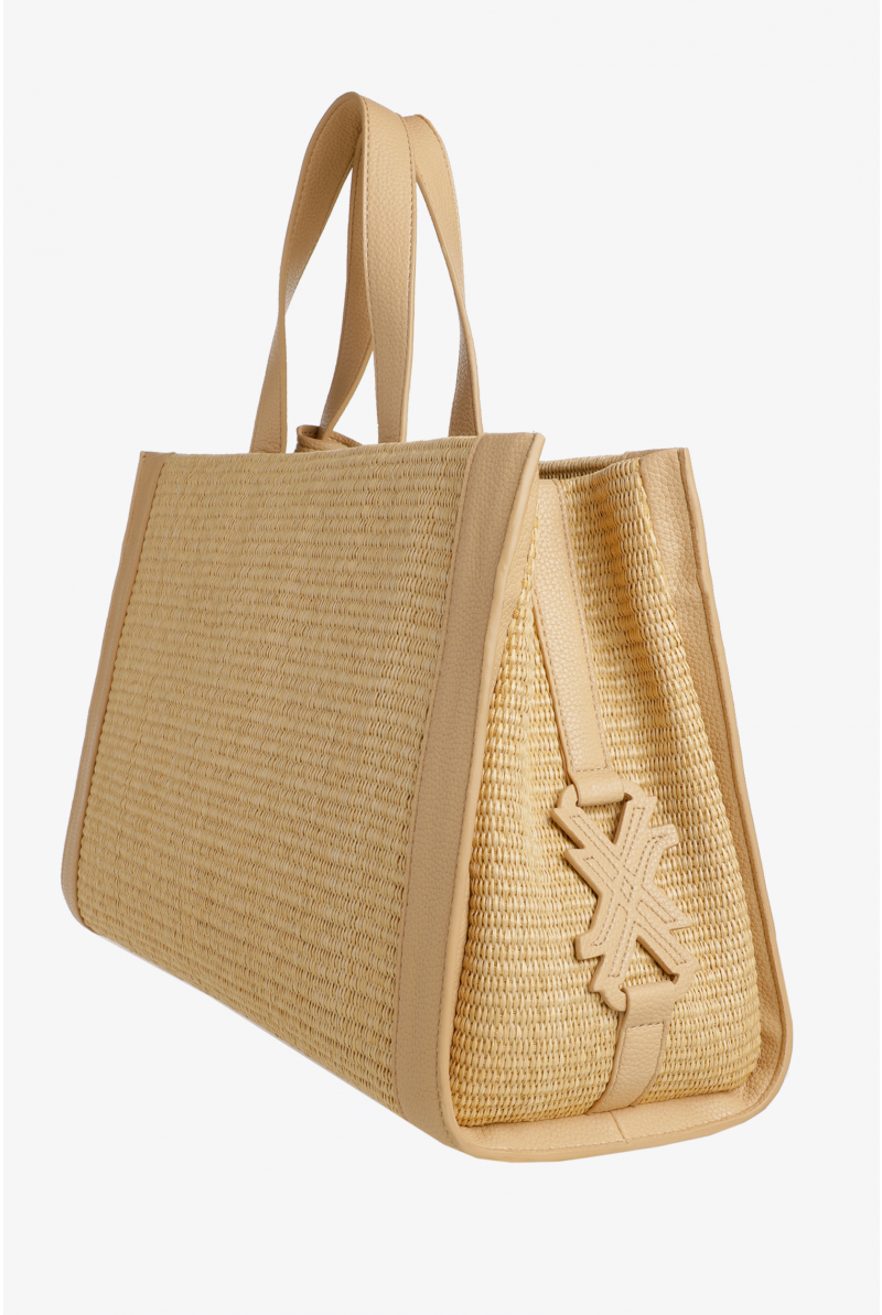 Sac à main élégant avec raphia