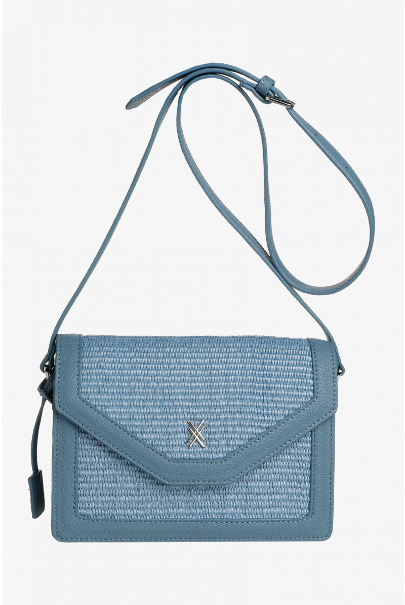 Sac à bandoulière avec raphia