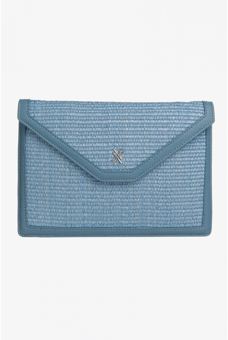 Pochette élégante avec raphia