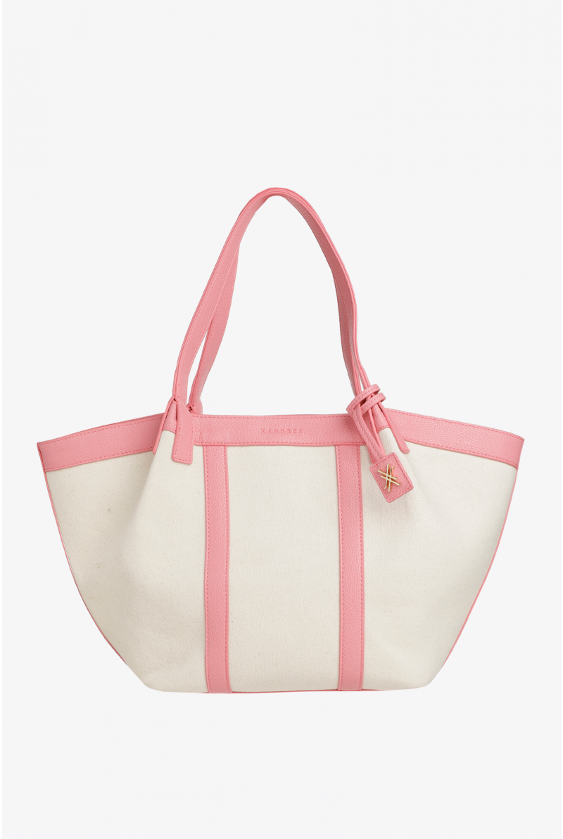Elegante tas met linnenstructuur