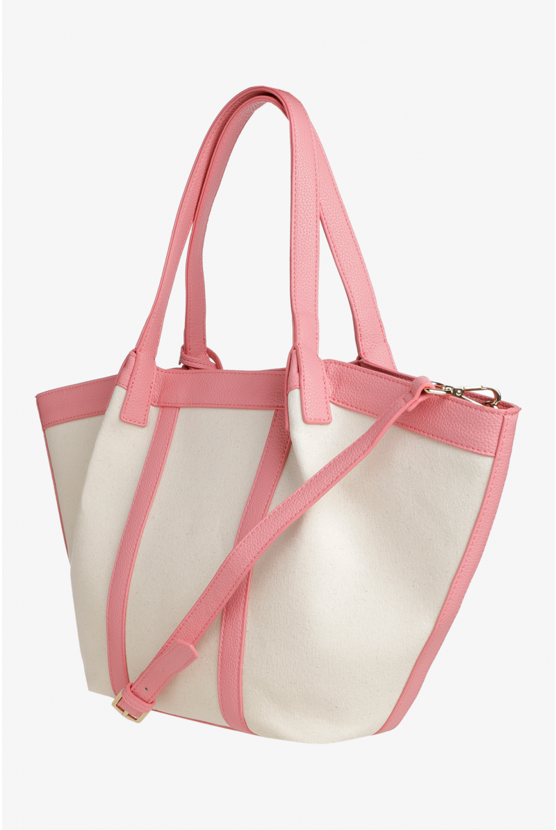 Elegante tas met linnenstructuur