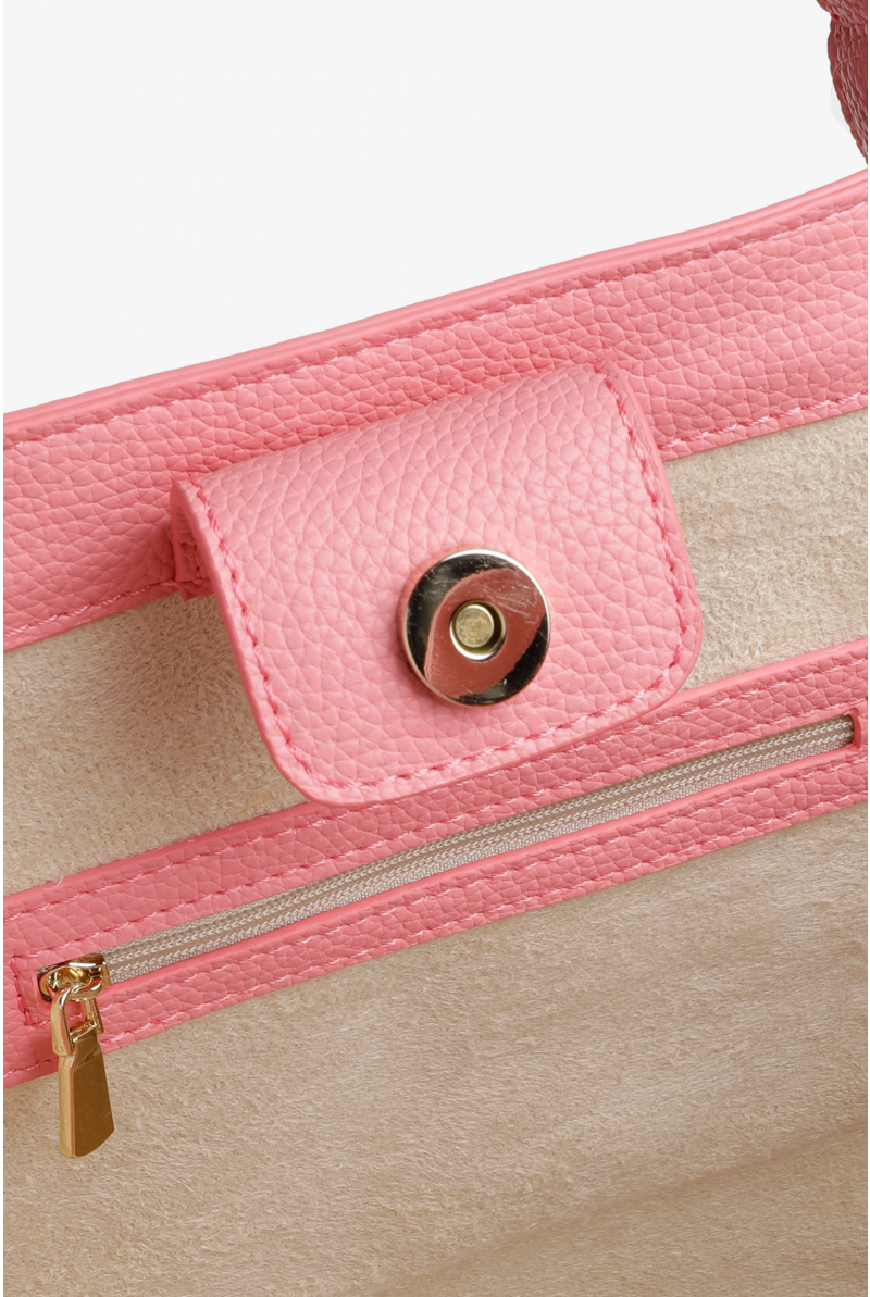 Elegante tas met linnenstructuur