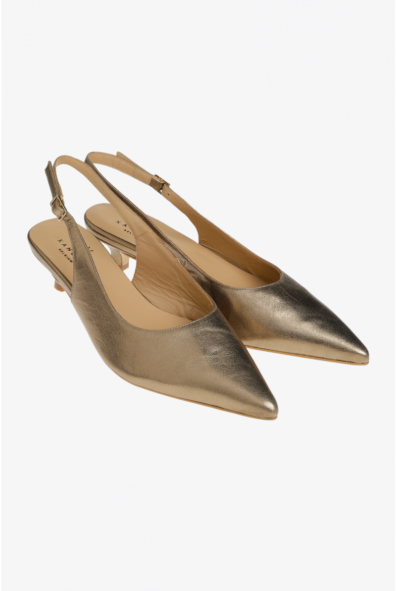 Slingback met kitten heel