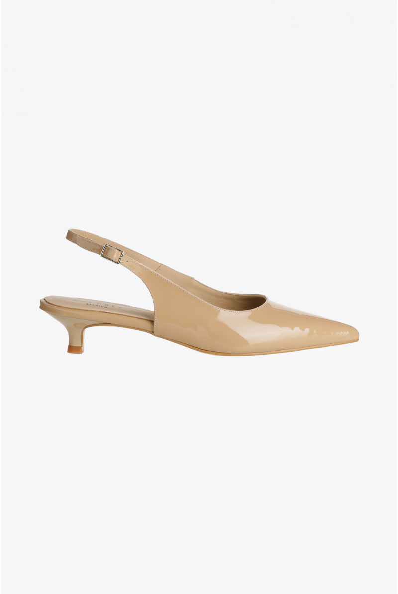 Slingback met kitten heel