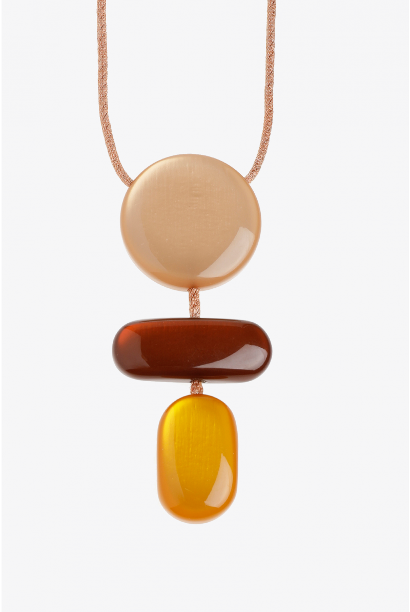 Halsketting met driedelige hanger