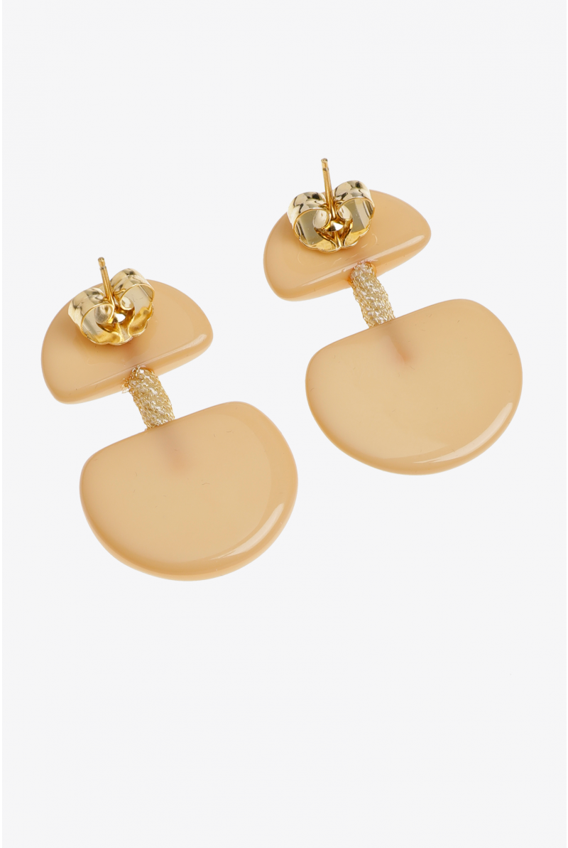 Boucles d’oreilles avec pendentif en deux parties