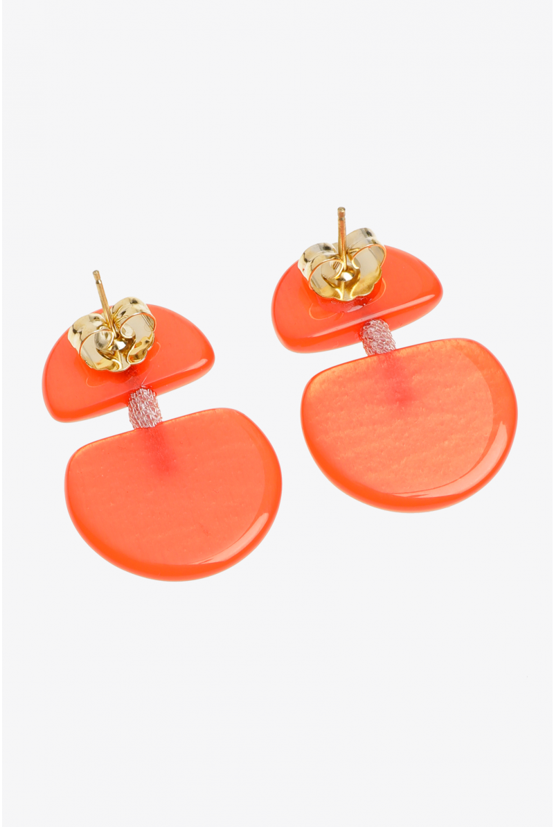 Boucles d’oreilles avec pendentif en deux parties