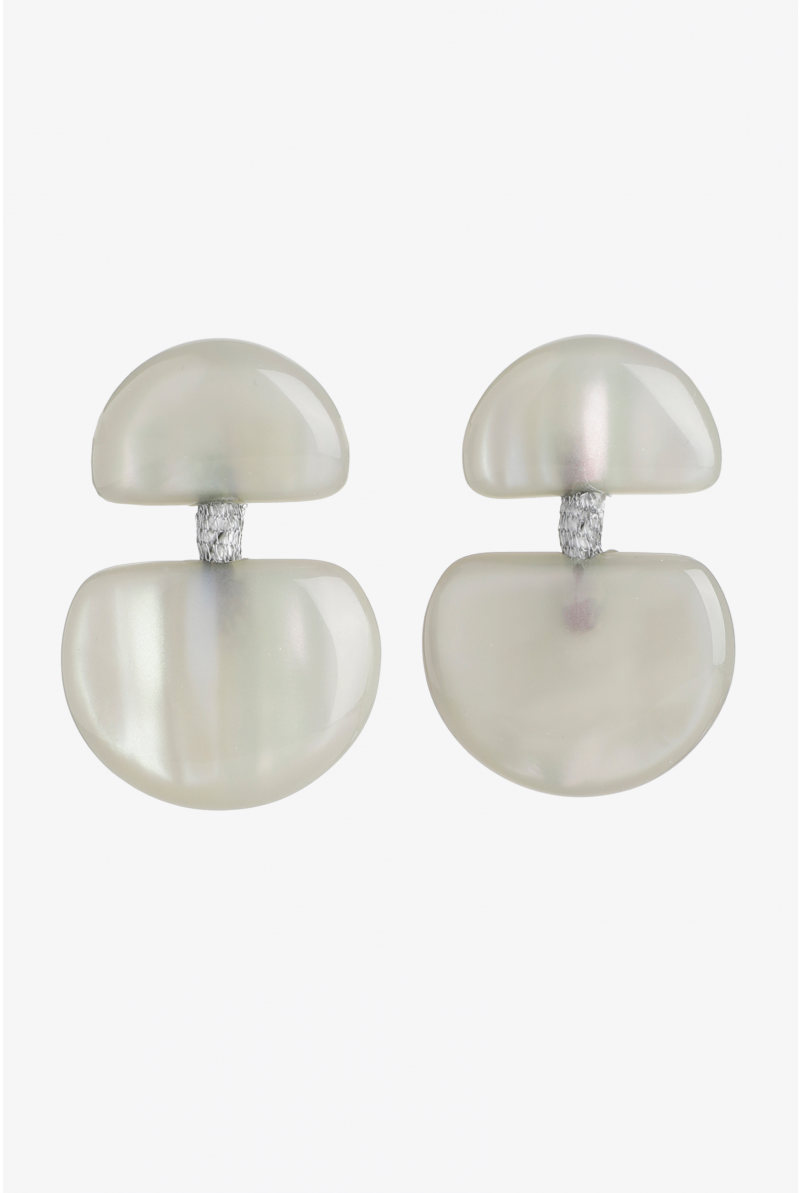 Oorbellen met tweedelige hanger