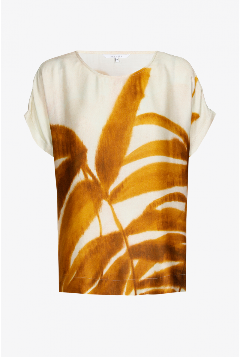 Gemusterte Bluse