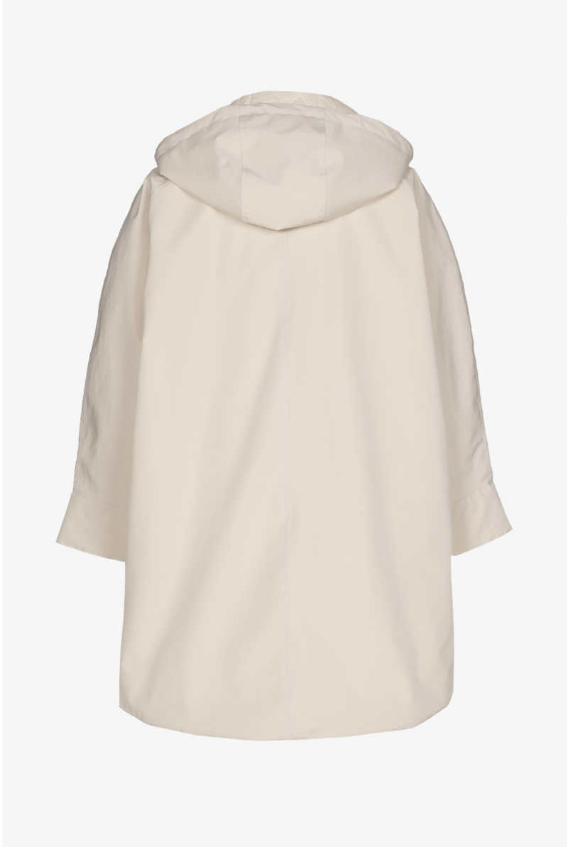 Ruime parka met kap