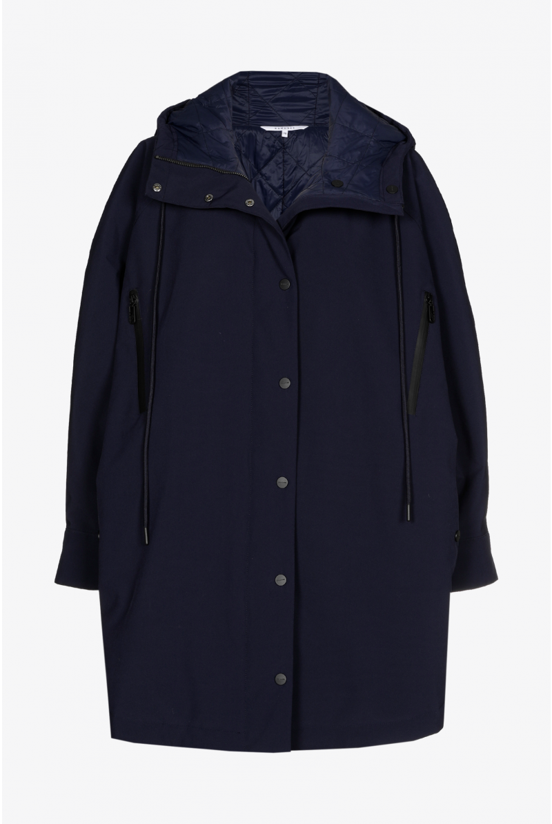 Geräumiger Parka mit Kapuze