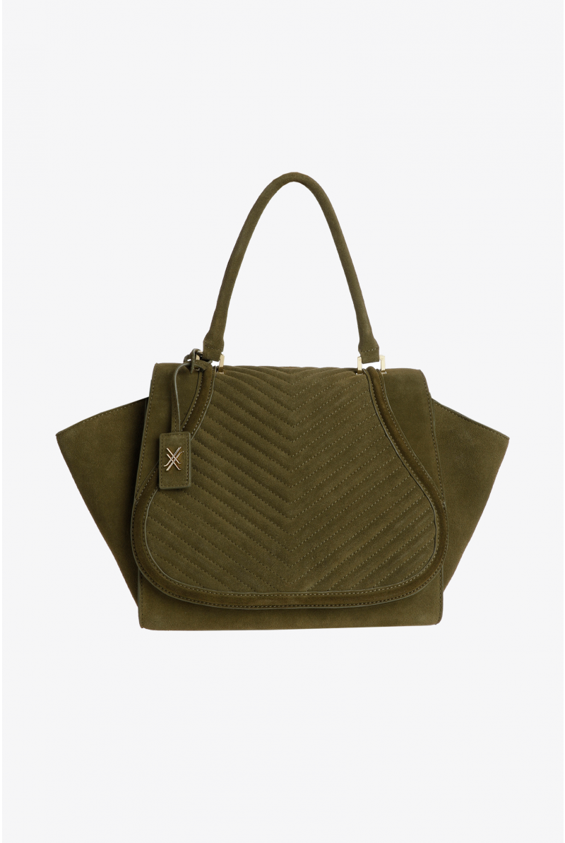 Handtas met suèdelook