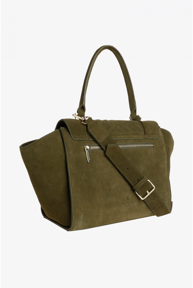 Handtas met suèdelook