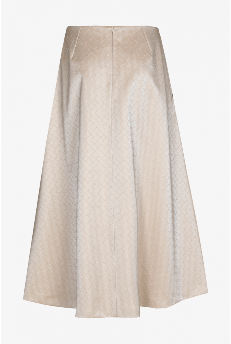 Jupe en maille panier tressé 