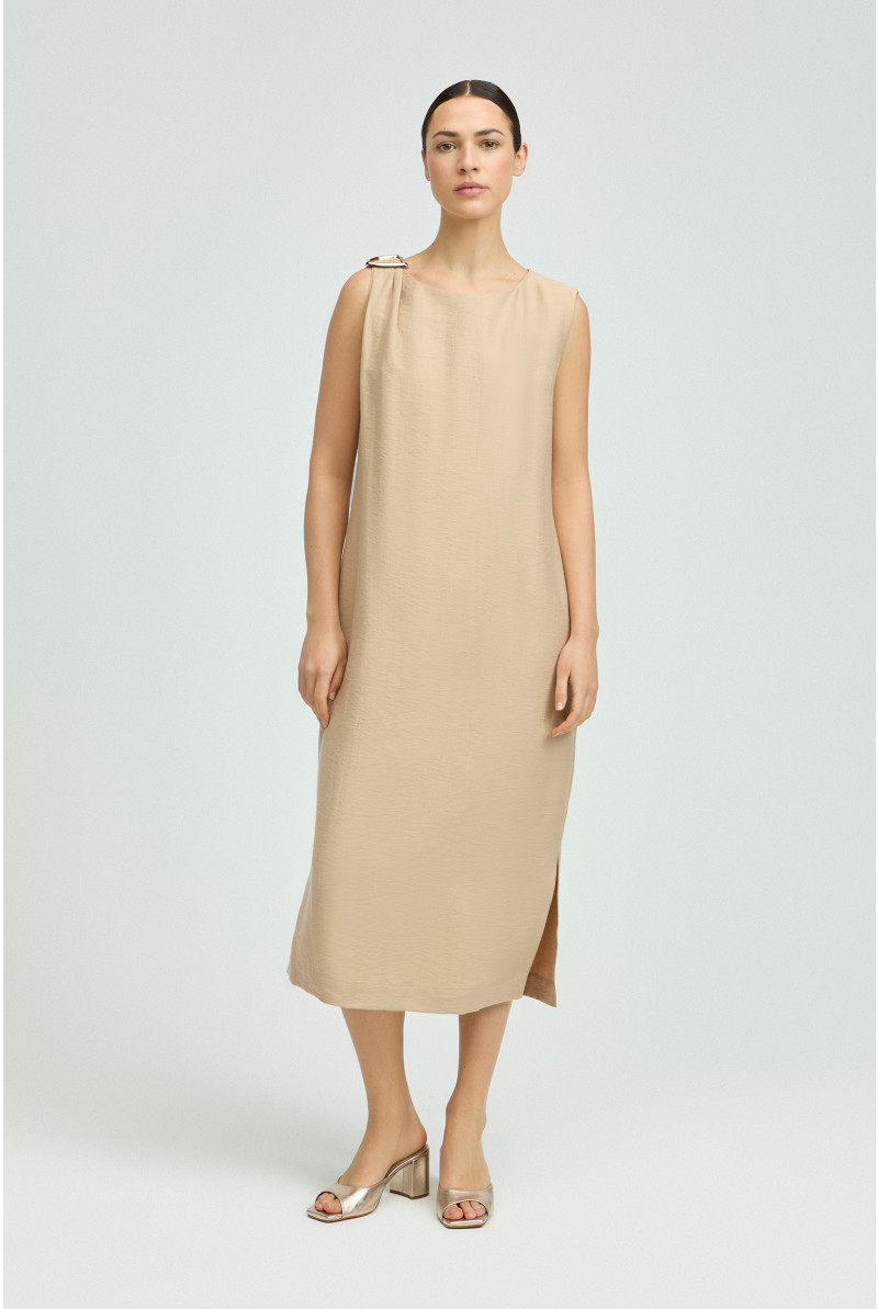 Flowing dress with metal detail