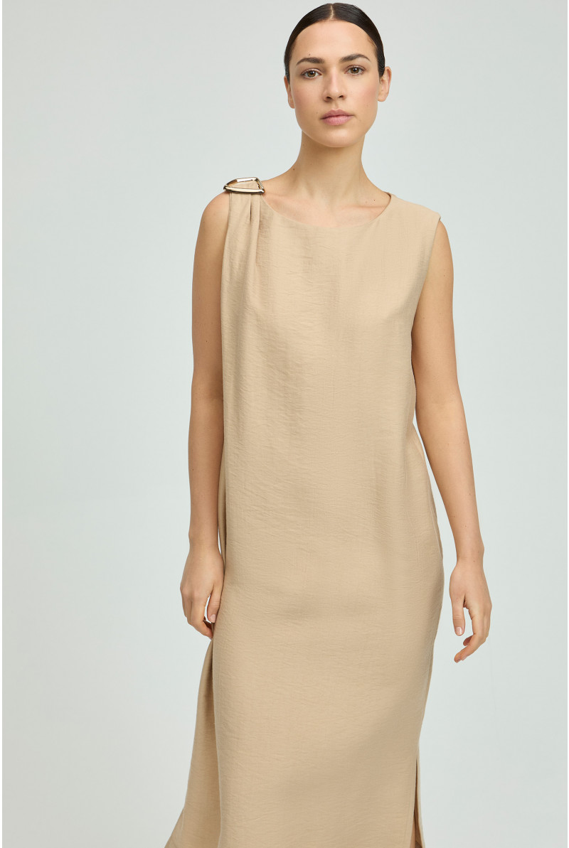 Flowing dress with metal detail