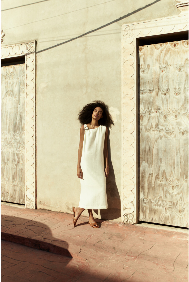 Flowing dress with metal detail