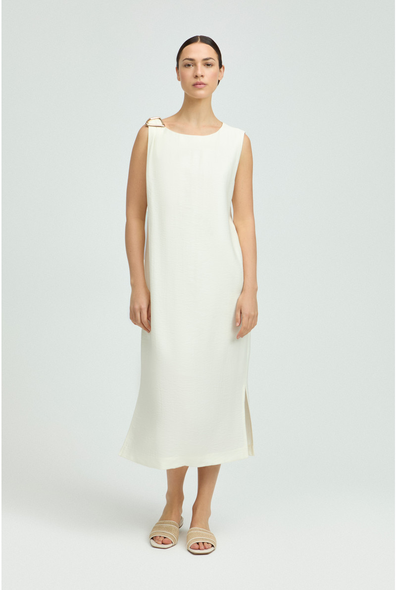 Flowing dress with metal detail