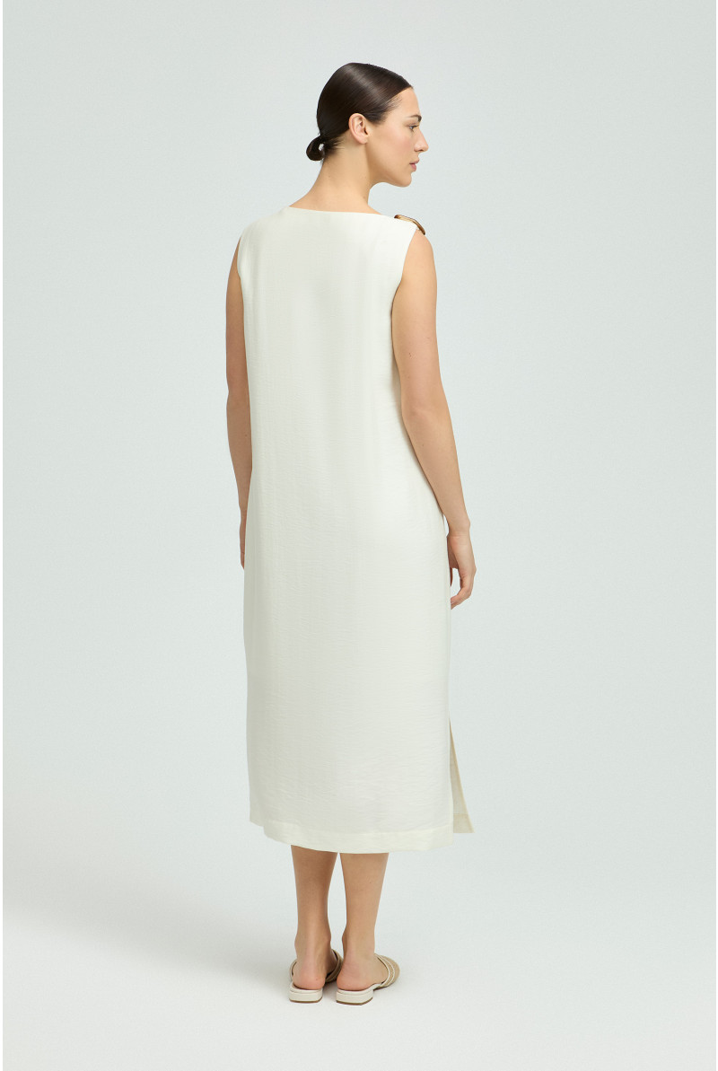 Flowing dress with metal detail