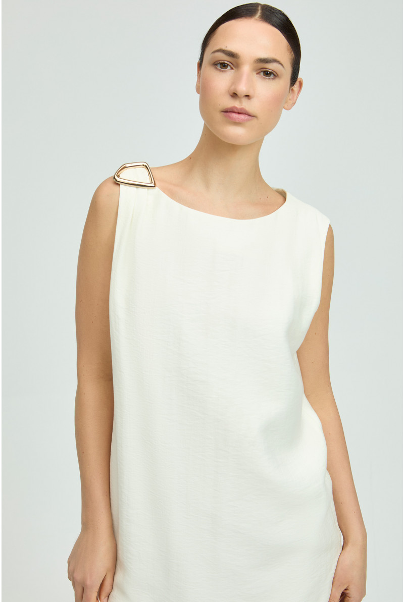 Flowing dress with metal detail