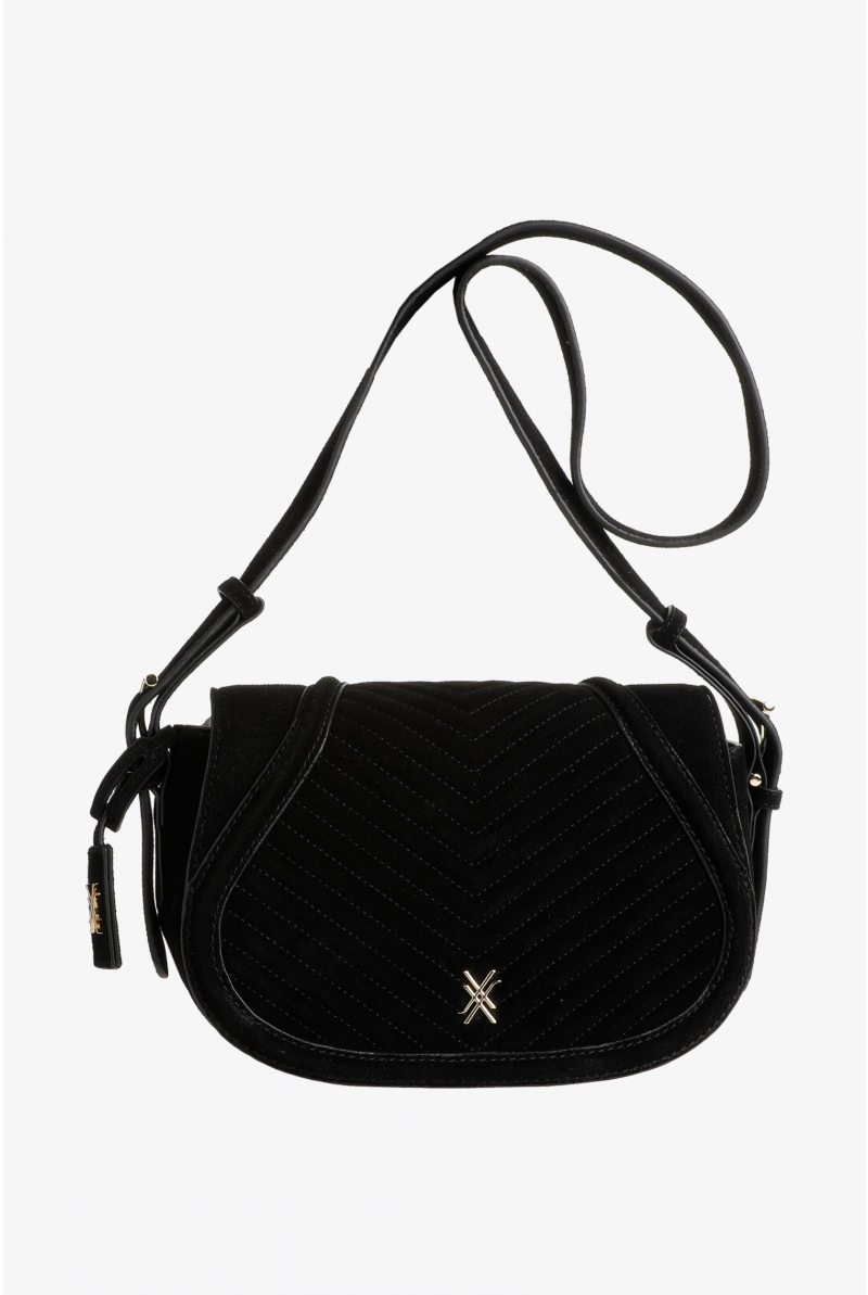 Suède crossbody tas