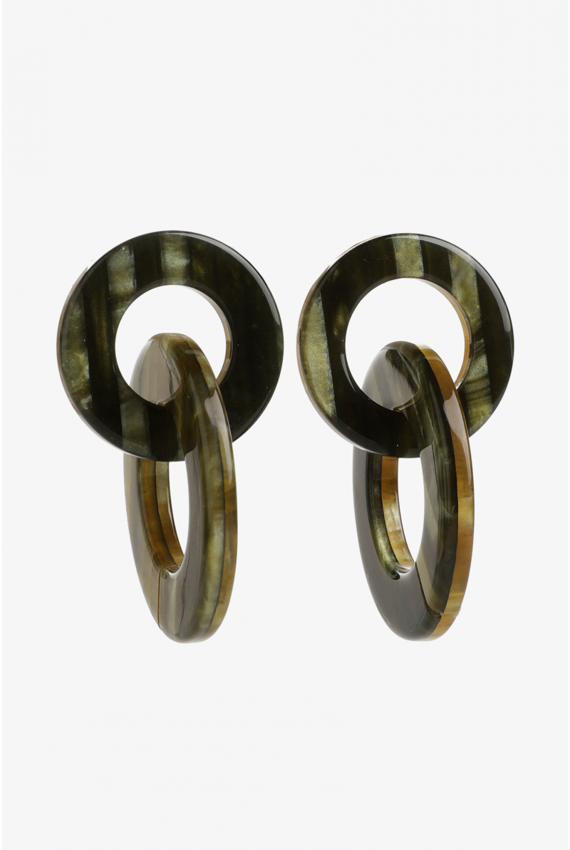 Oorbellen met ronde hanger