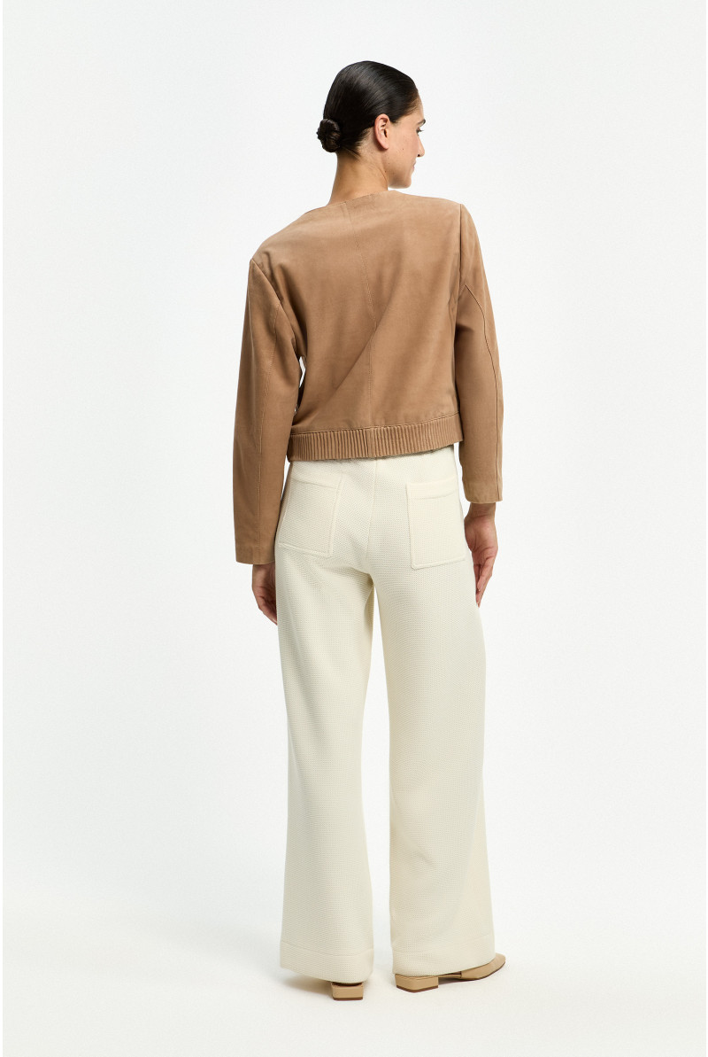 Korte suède jas dames