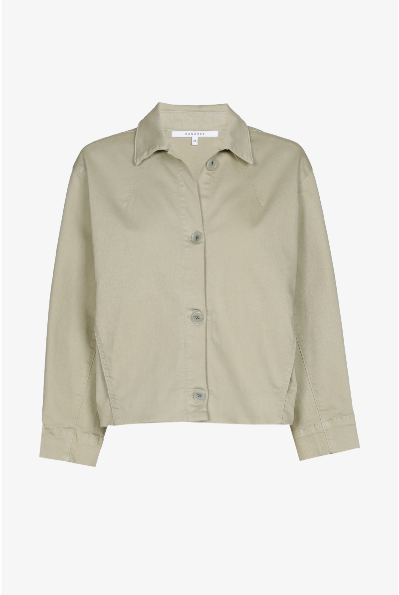 Contemporary jacket with buttons