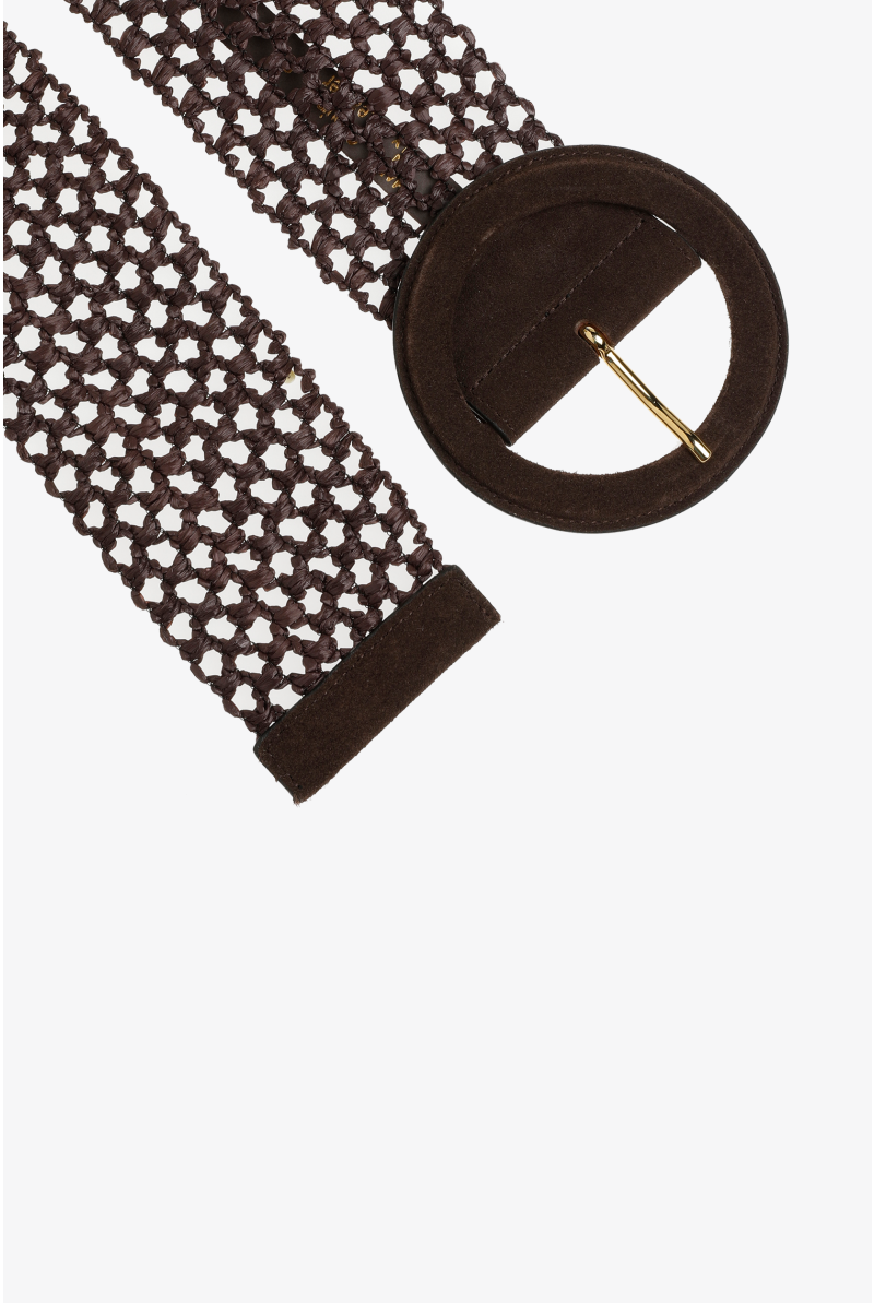 Large ceinture en raphia