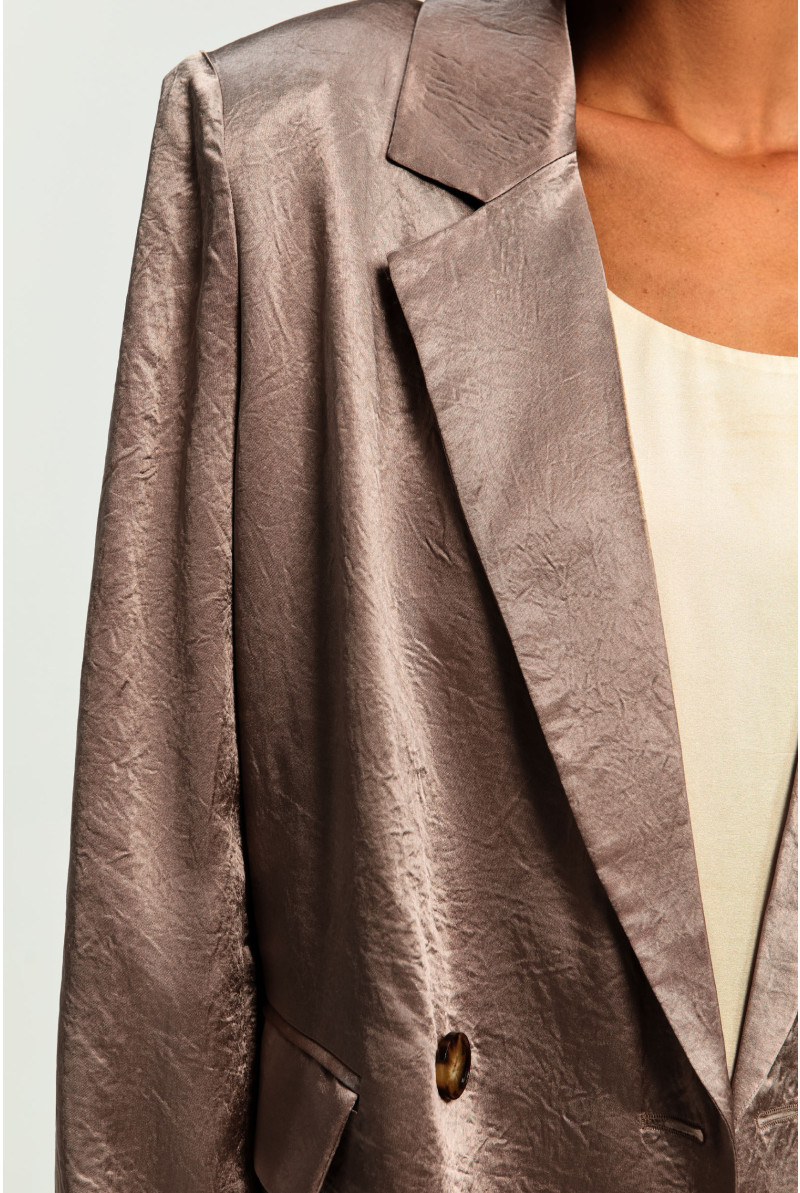 Blazer met verfijnde plooien