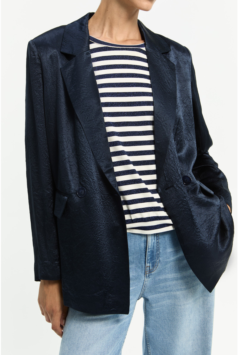 Blazer met verfijnde plooien