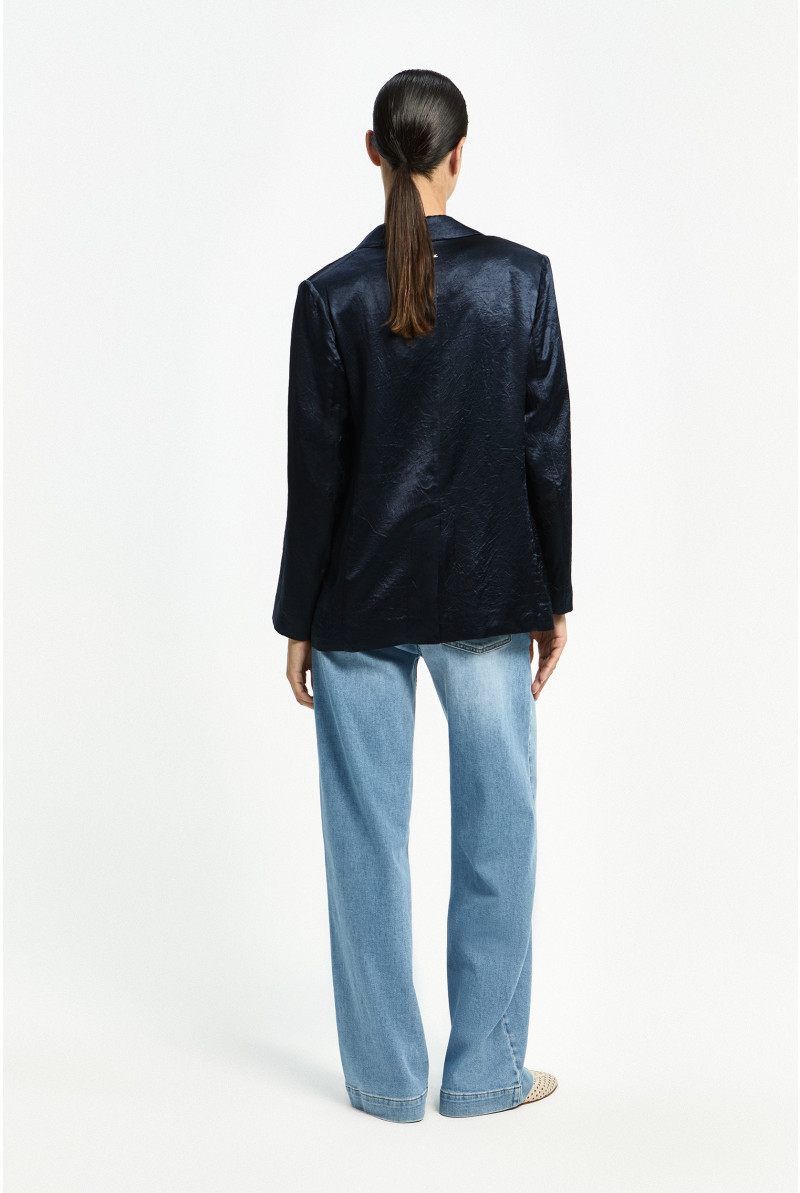 Blazer met verfijnde plooien