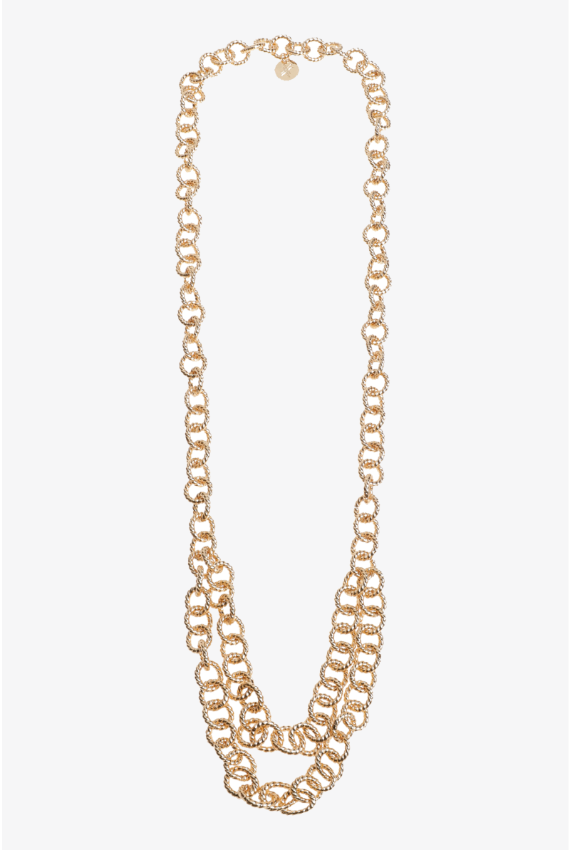 Lange schakelketting in 3 lagen