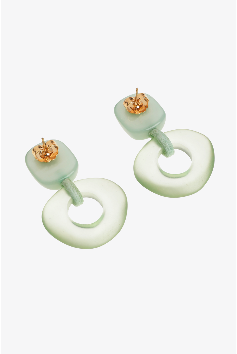 Oorbellen met ronde hanger