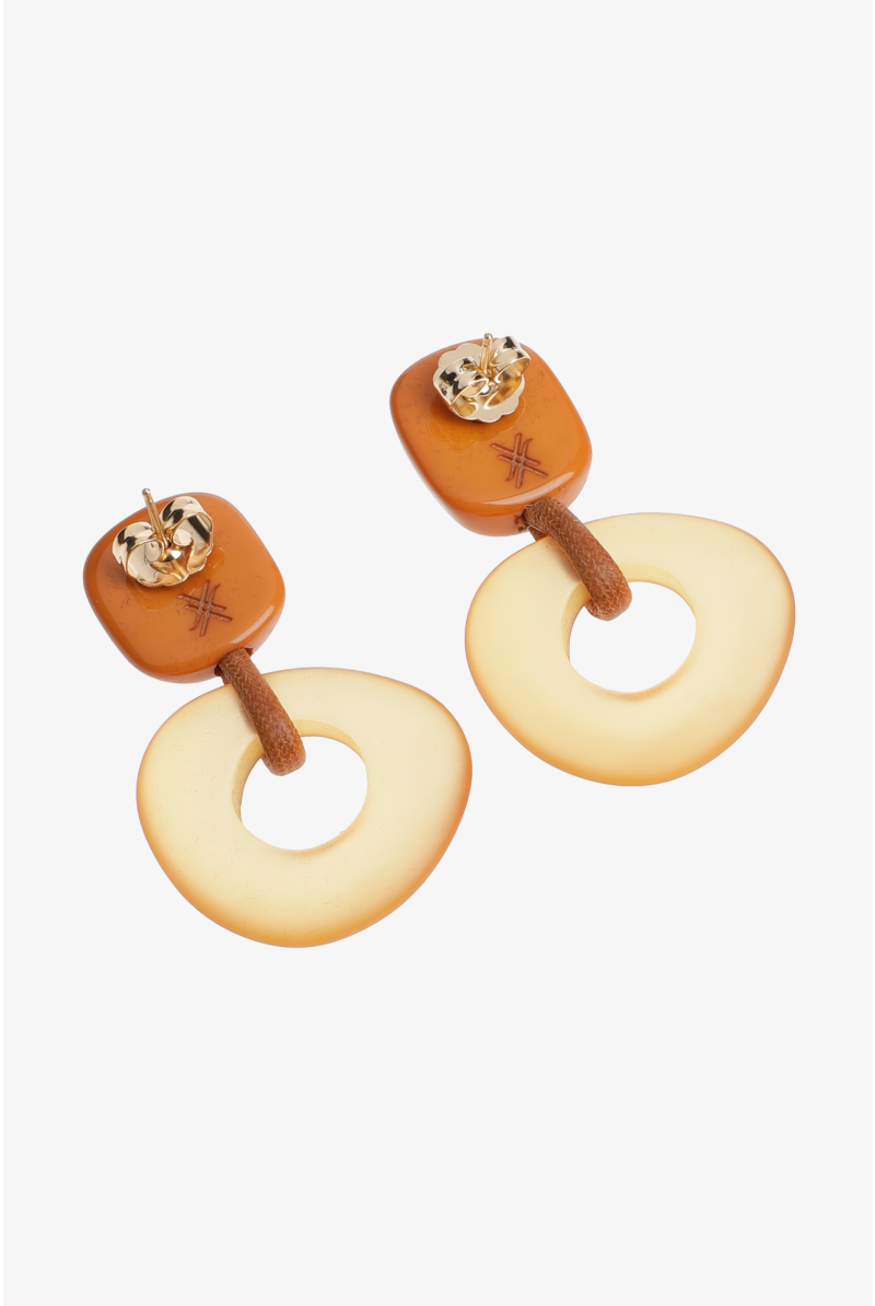 Oorbellen met ronde hanger