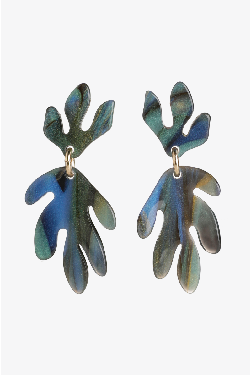 Oorbellen met koraalhanger