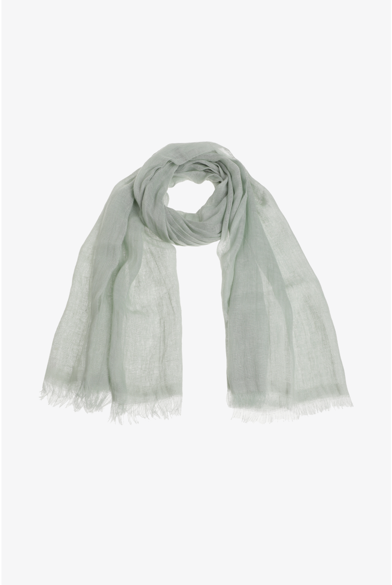 Leinen-Schal mit Fransen