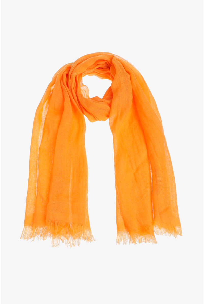 Leinen-Schal mit Fransen