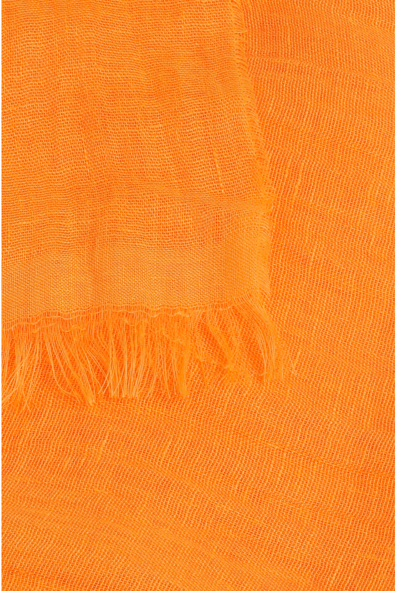 Leinen-Schal mit Fransen