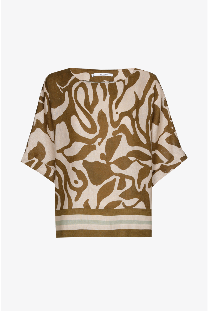 Blouse à motif organique