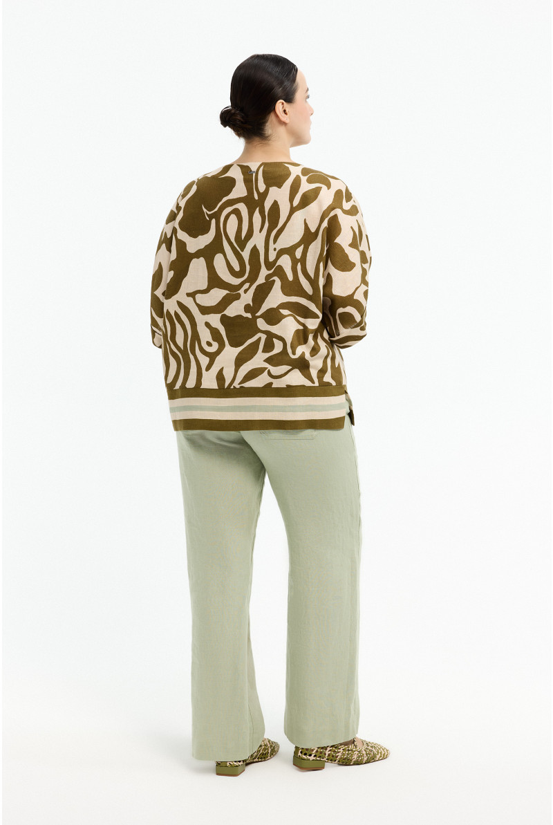 Blouse à motif organique