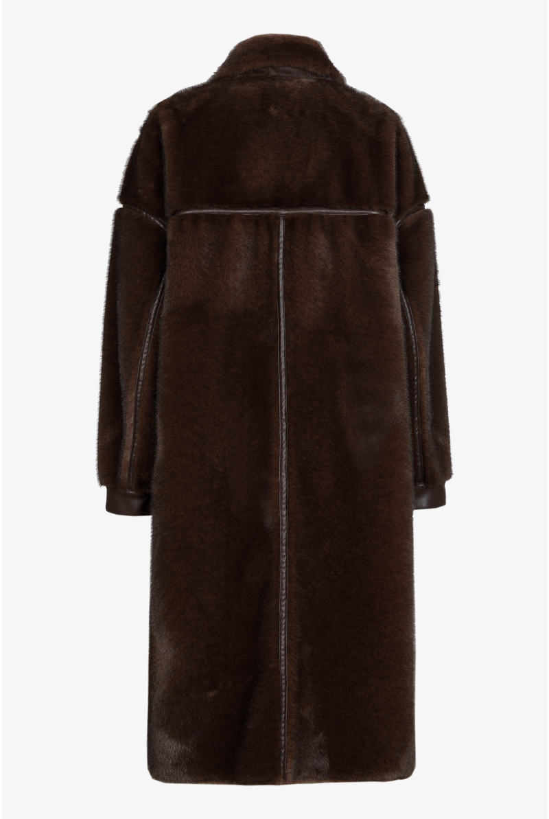 Manteau en fausse fourrure