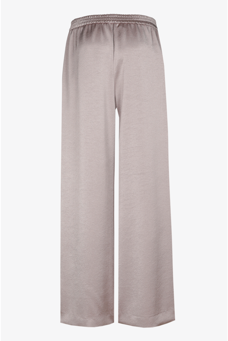Satijnen broek met wijde pijpen