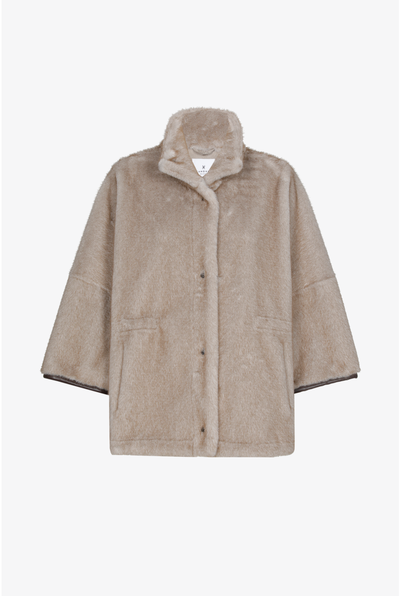 Kunstpelzjacke